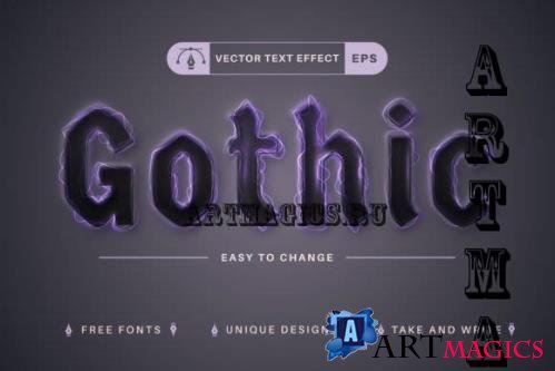 Gothic - Editable Text Effect, Font - 10878735