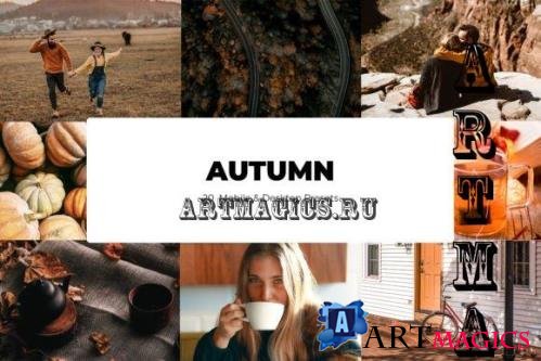 20 Autumn Lightroom Presets - Mobile & Desktop