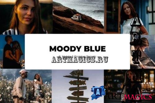 8 Moody Blue Lightroom Presets - Mobile & Desktop