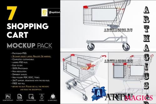 Shopping cart mockup - 7466384