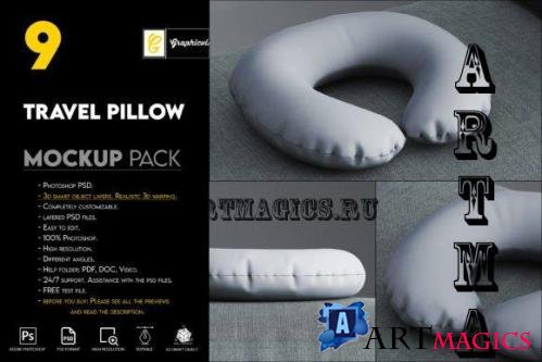 Travel Pillow Mockup - 7465905