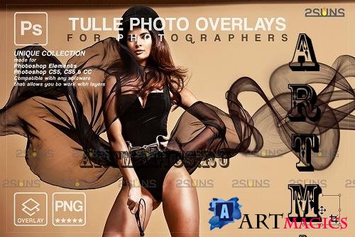 Tulle overlays, Flying fabric photos - 10892592
