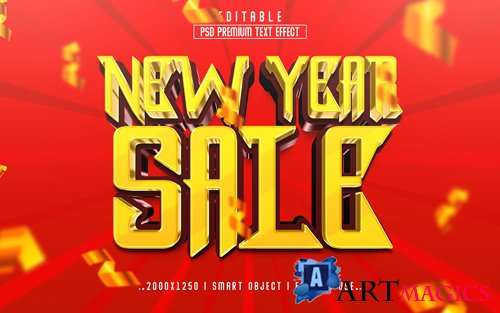 2023 new year vol 15 - editable text effect, font style