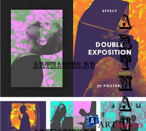 Double Exposition Poster Effect - 10862186