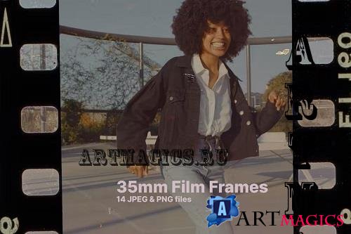 14 Old Style 35mm Film Frames