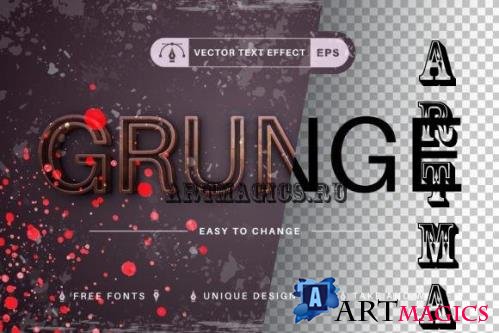 Grunge Rust - Editable Text Effect - 10257022