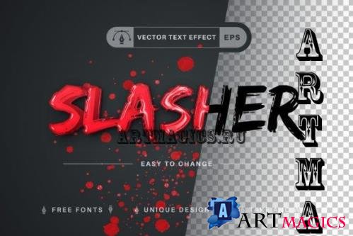 Blood Slasher - Editable Text Effect - 10256902