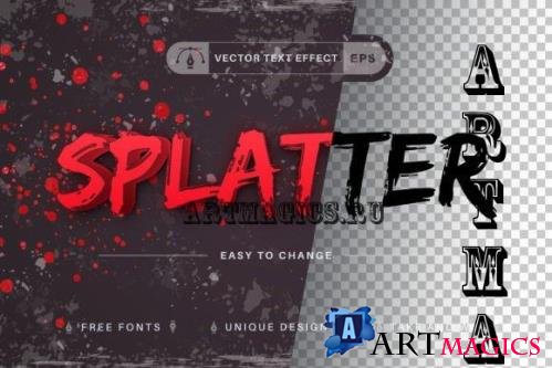 Splatter - Editable Text Effect - 10266441