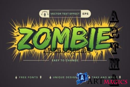 Zombie - Editable Text Effect - 10267009
