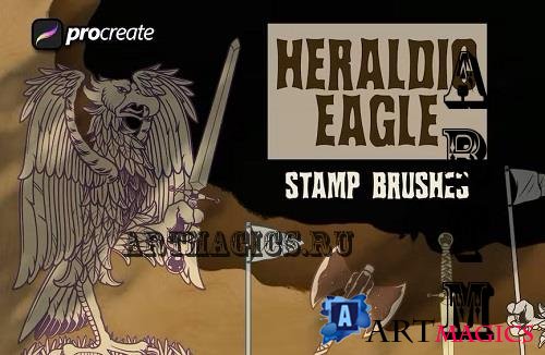 Heraldic Eagle Element Brush Stamp - U7LJHGJ