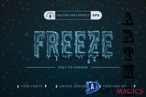 Freeze - Editable Text Effect - 10300098