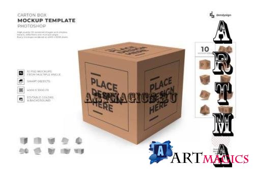 Box Packaging Mockup Template Bundle - 2291126