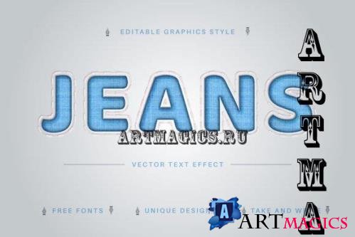 Jeans - Editable Text Effect - 10272476