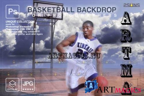Basketball Digital Backdrop V08 - 10296349