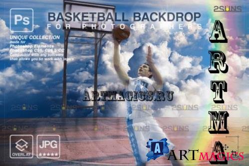 Basketball Digital Backdrop V09 - 10296355