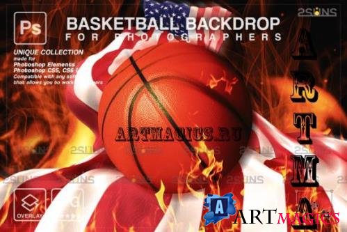 Basketball Digital Backdrop V26 - 10296384