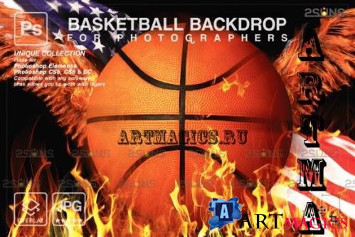 Basketball Digital Backdrop V29 - 10296392