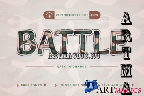 Battle - Editable Text Effect - 10297376
