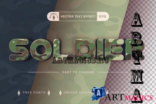 Soldier - Editable Text Effect - 10286466