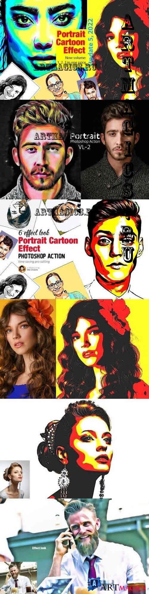 Portrait Cartoon Effect Action - 2021990  (Update:5)