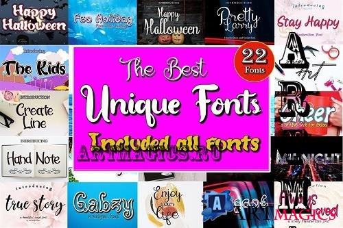 The Best Unique Fonts - 22 Premium Fonts
