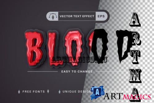 Blood - Editable Text Effect - 10944246