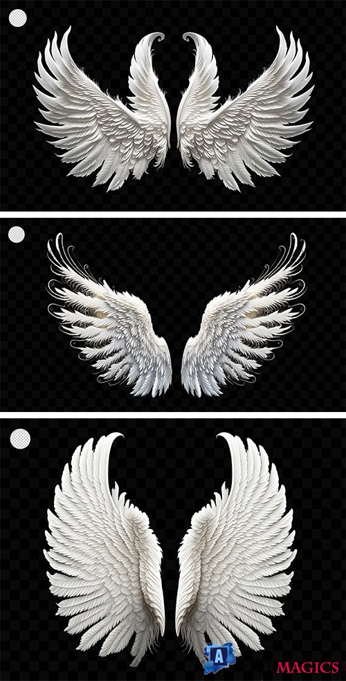 White angel wing psd