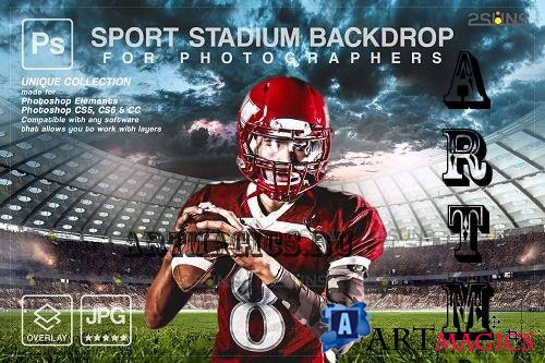 Football Backdrop Sport Stadium - 10945340