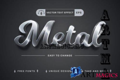 Metal - Editable Text Effect - 10944916