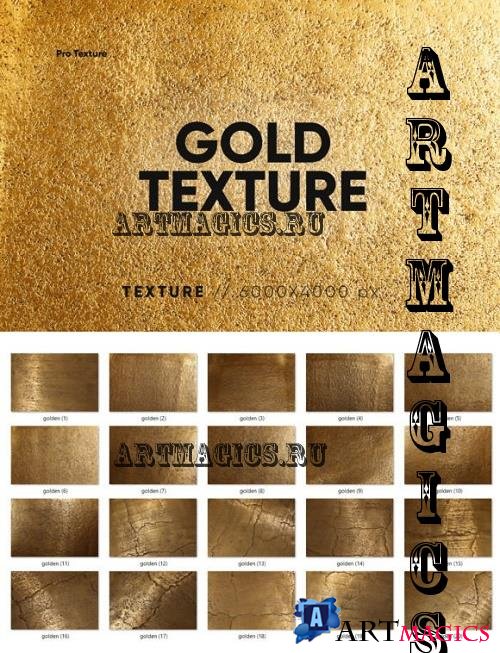 20 Gold Texture HQ - 10951195