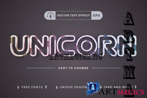 Flash Unicorn - Editable Text Effect - 10960585