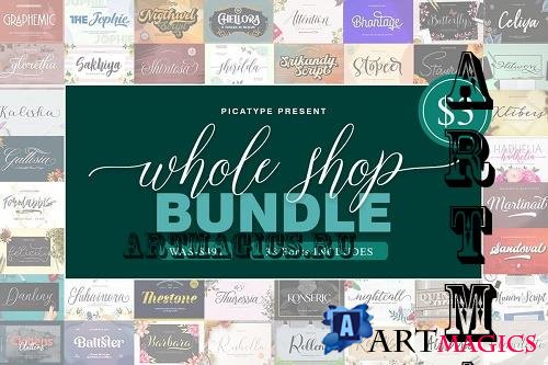 Whole Shop Bundle - 38 Premium Fonts