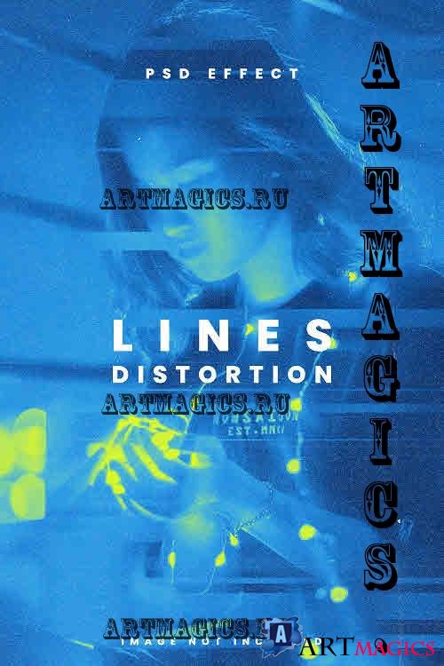 Lines Distortion Photo Effect - MYQW2EQ