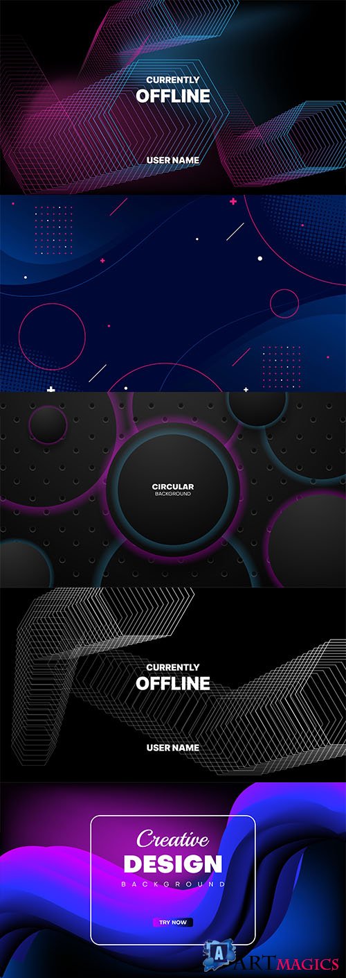 Abstract background vector illustration vol 12