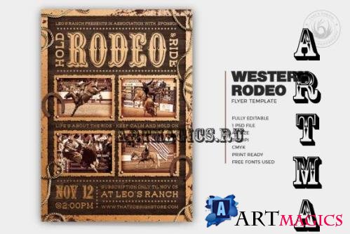 Western Rodeo Flyer Template V4 - 10983115