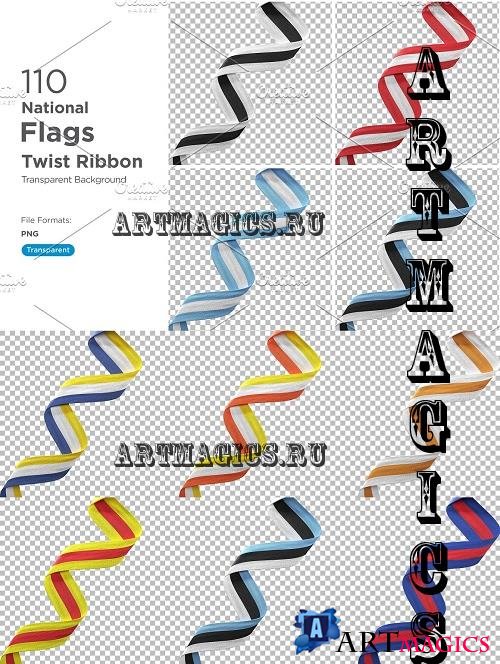National Flags Twist Ribbon Set - 10986732