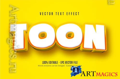 Toon - Editable Text Effect, Font Style