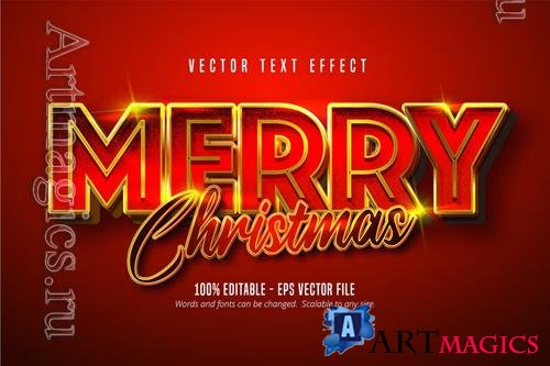 Merry Christmas - Editable Text Effect, Font Style vol 5