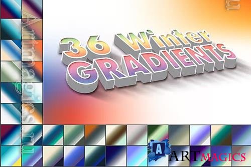 36 Winter Photoshop Gradients