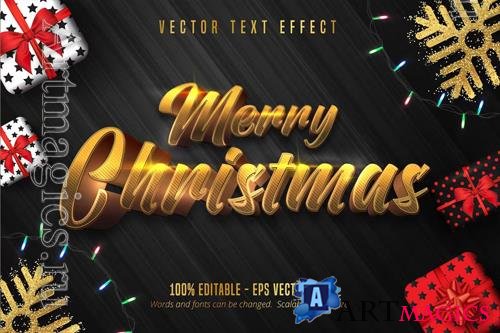 Merry Christmas - Editable Text Effect, Font Style vol 13