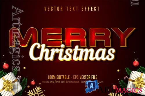 Merry Christmas - Editable Text Effect, Font Style vol 11