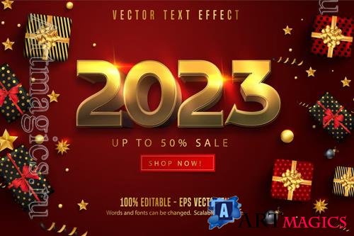 2023 - Editable Text Effect, Gold Font Style vol 2