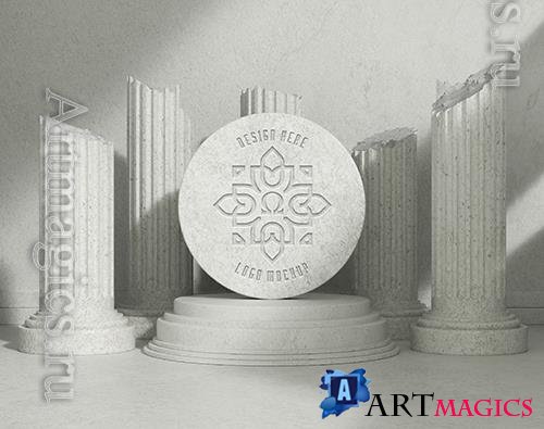 PSD stone with classical greek engraved motifs vol 4