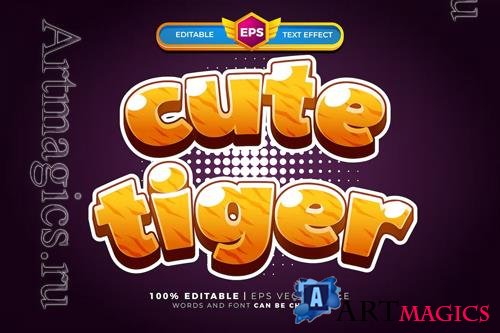 Cute tiger text effect