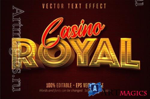 Casino Royal - editable text effect, font style
