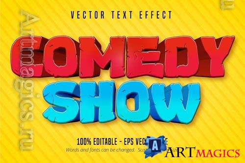 Comedy Show - editable text effect, font style