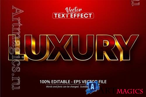 Luxury - Editable Text Effect, Golden Font Style