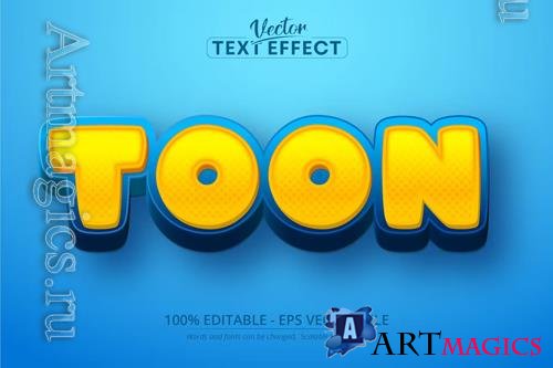 Toon - editable text effect, font style vol 2