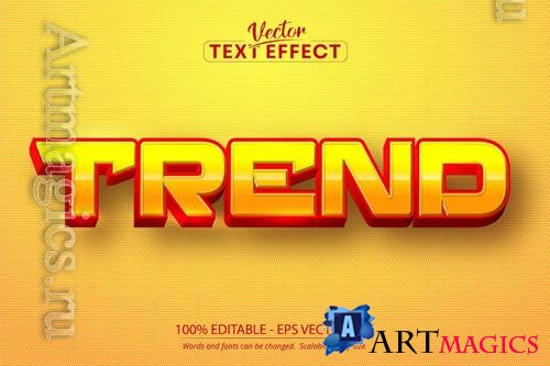Trend - editable text effect, font style