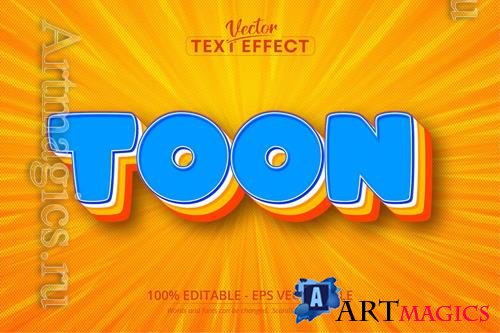 Toon - editable text effect, font style